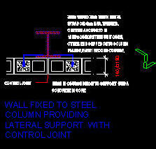 CAD Architect | Cad Details Bricks Blocks - Steel Column Supports